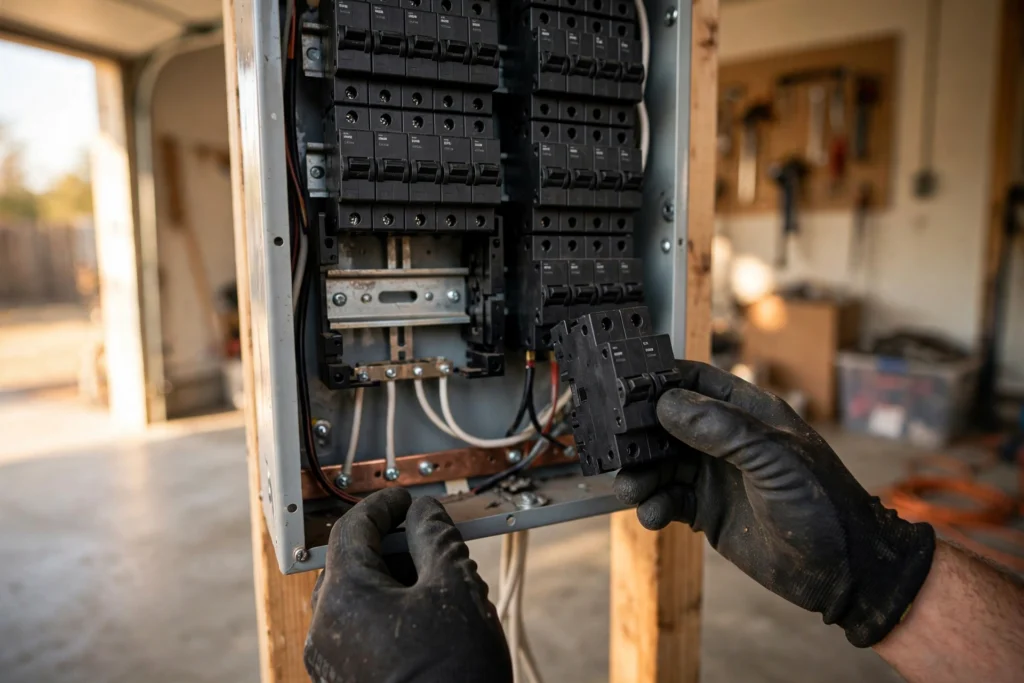 Circuit breaker replacement in a Dover FL electrical panel